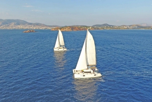 Riviera d'Athènes : croisière en catamaran repas et boissons