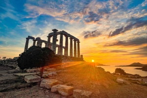 Riviera de Atenas: Excursión de un día al Templo de Poseidón y al Lago Vouliagmeni