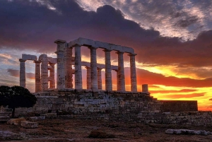 Riviera de Atenas: Excursión de un día al Templo de Poseidón y al Lago Vouliagmeni