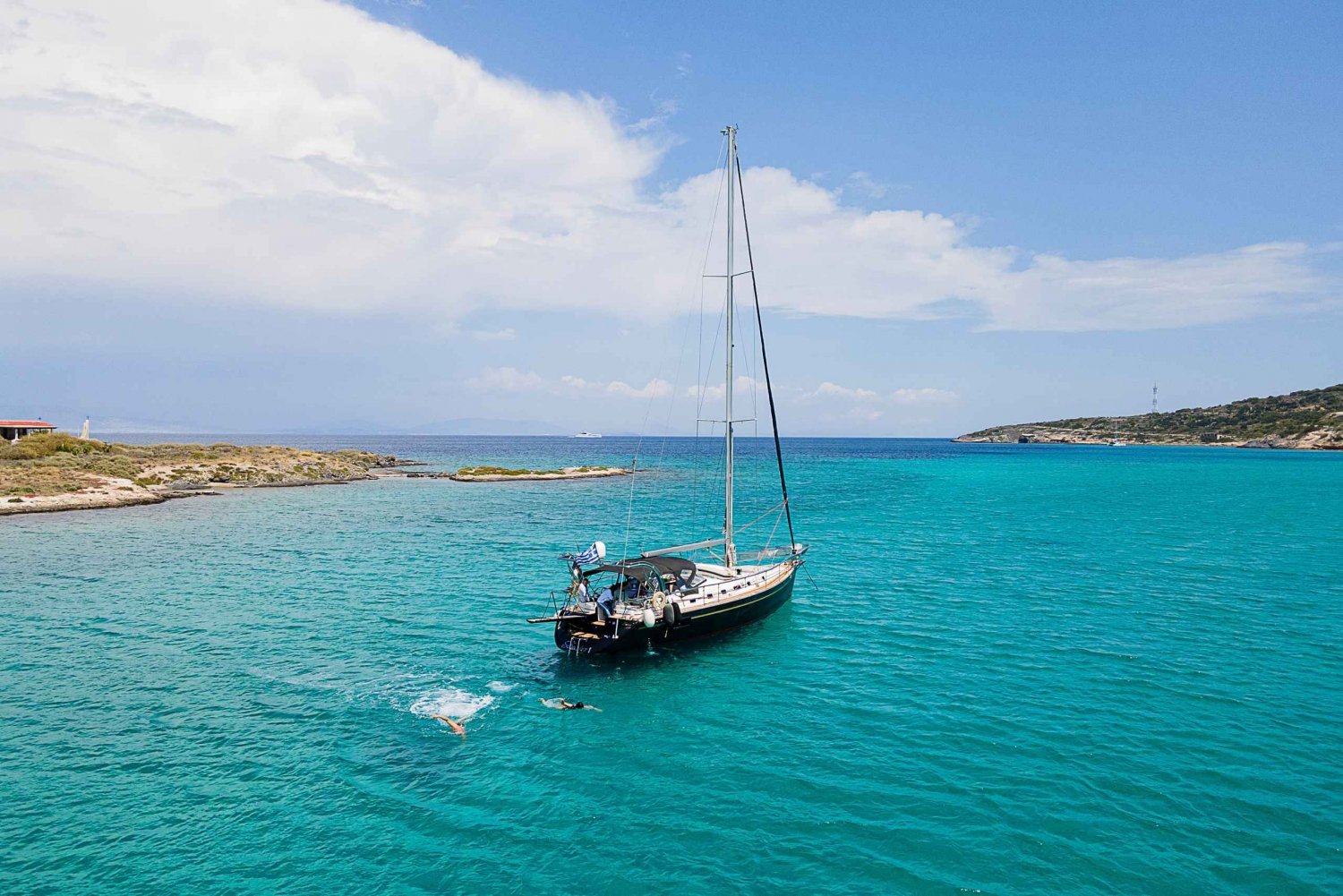 Atens Riviera: Privat daglig seglingskryssning med lunch
