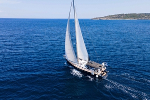 Athens riviera: Privat luksus-sejltur ved solnedgang