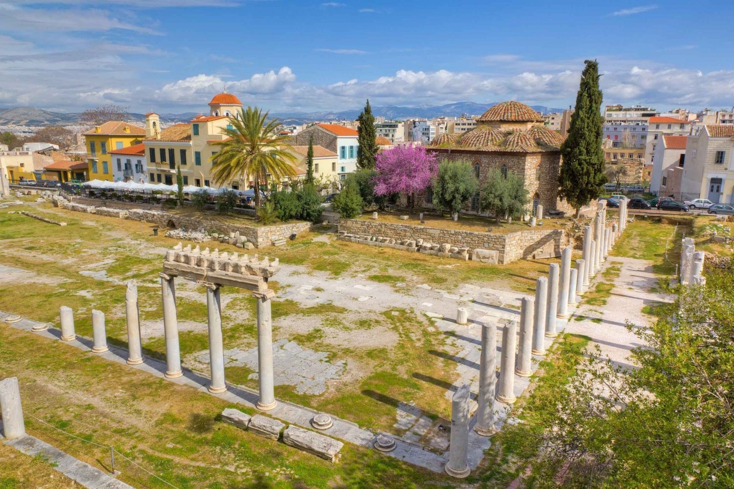 Atenas: Ticket electrónico del Ágora romana y audioguía opcional