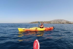 Athènes : Kayak de mer au coucher du soleil