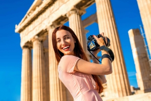 Athens Shared Airport Transfer and Guided Walking Tour
