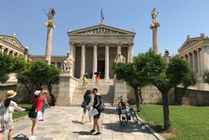 Det gamle og det nye Athen med gatemat på elsykkel
