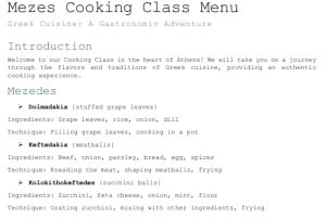 Athens: Small Group Fresh Food Market & Cooking Lesson