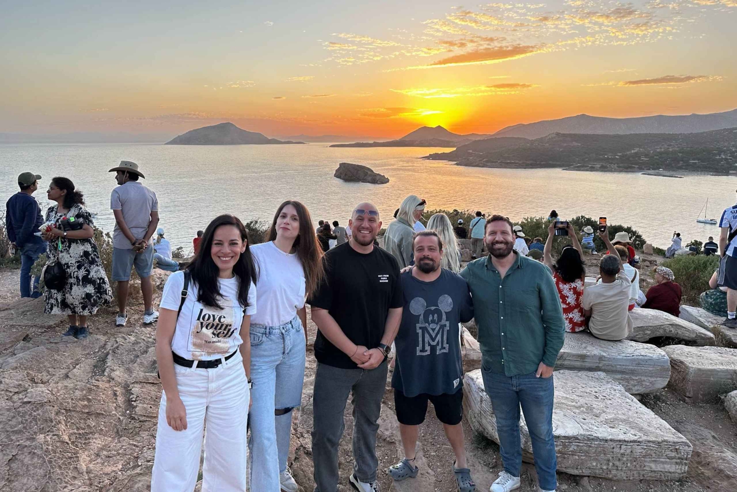 Athen: Sounio Poseidon-tempelet Athen Riviera-tur, svømming