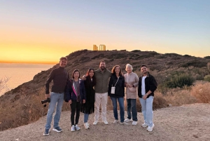 Athen: Sounio Poseidon-tempelet Athen Riviera-tur, svømming