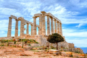 Atenas: Caça ao tesouro e tour guiado por você mesmo em Sounio KIDS