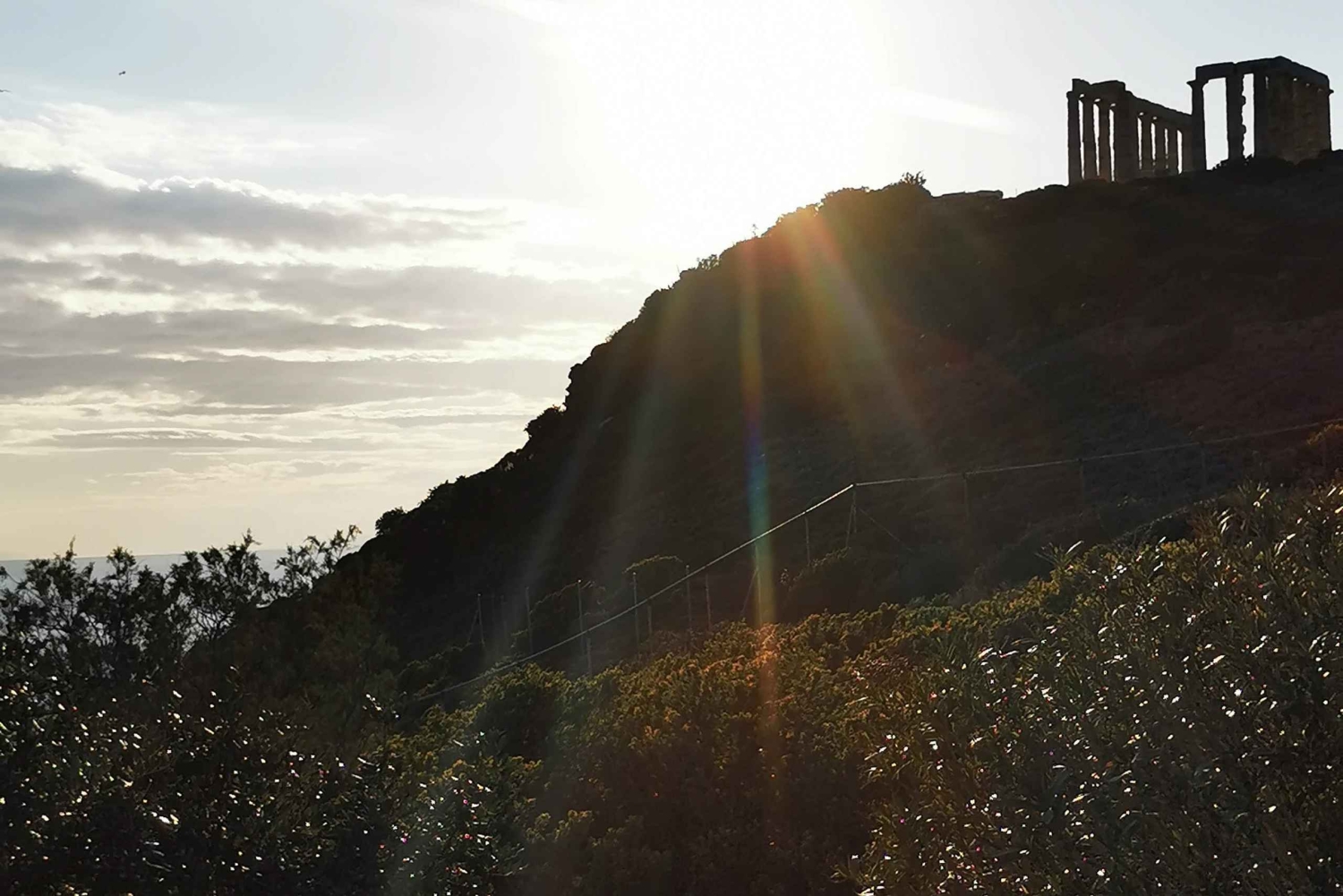 Athen: Sounio-Tempel des Poseidon Sonnenuntergang an der Athener Riviera