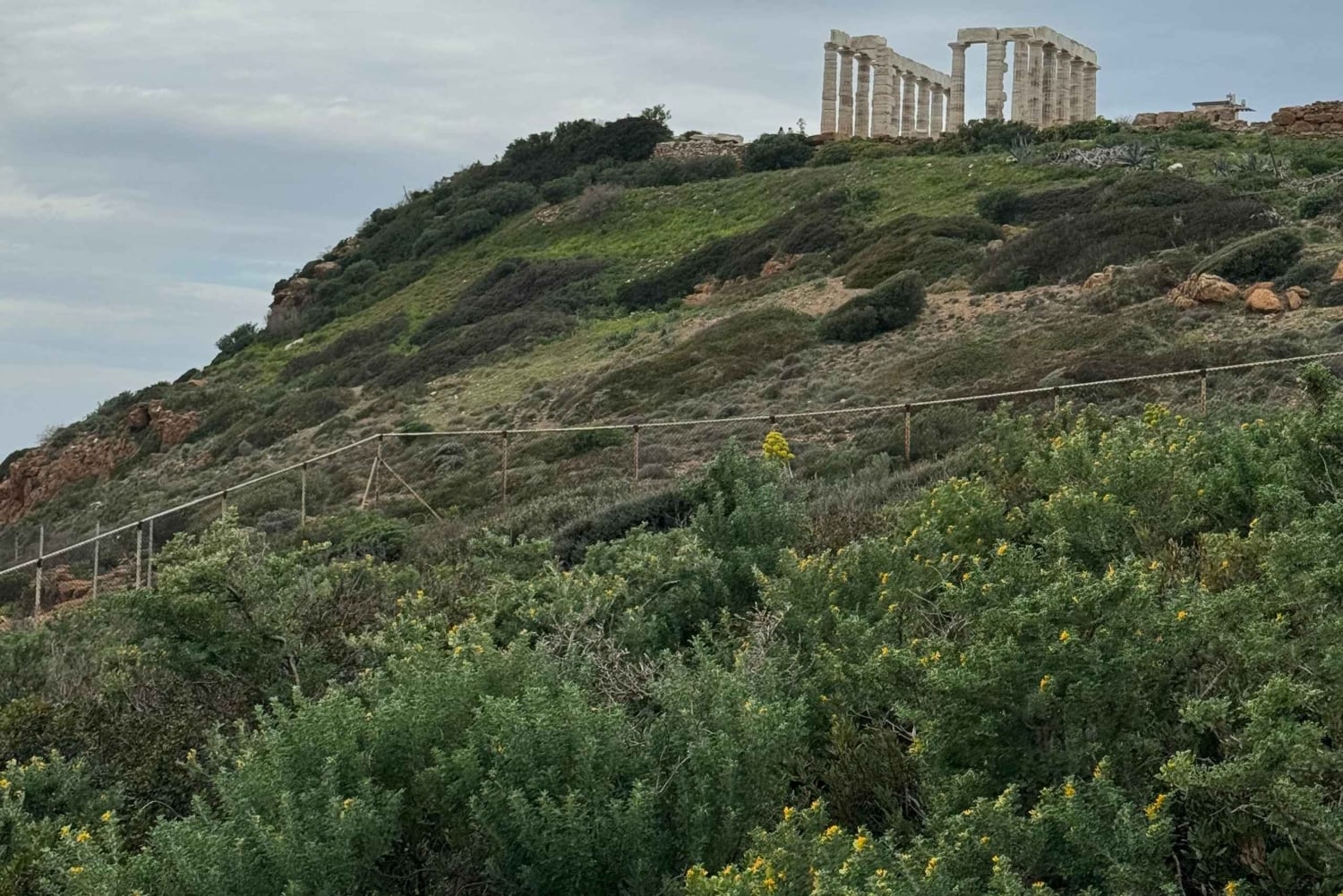 Athen: Sounio-Tempel des Poseidon Sonnenuntergang an der Athener Riviera