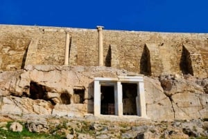 Audiovisuell, selvguidet omvisning på Akropolis' sørskråning