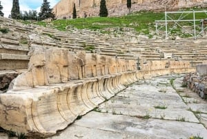 Audiovisuell, selvguidet omvisning på Akropolis' sørskråning