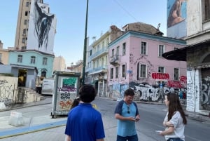 Athen: Gatemat og gatekunst guidet vandretur