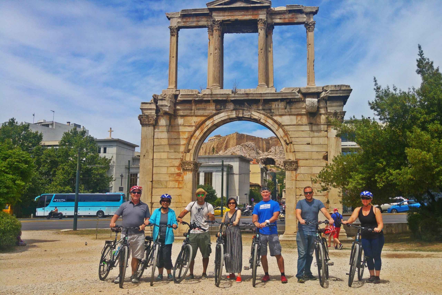 Athen: Sykkeltur ved solnedgang