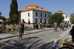 Atene: Tour in bicicletta elettrica al tramonto