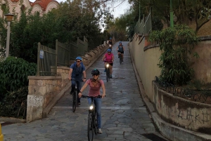 Athen: Cykeltur ved solnedgang