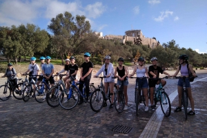 Athen: Elektrisk cykeltur ved solnedgang