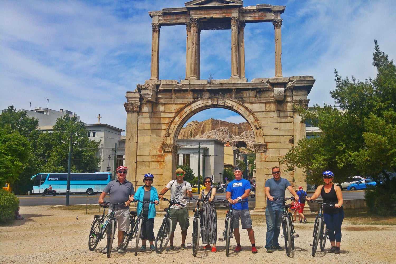 Atene: Tour in bicicletta elettrica al tramonto