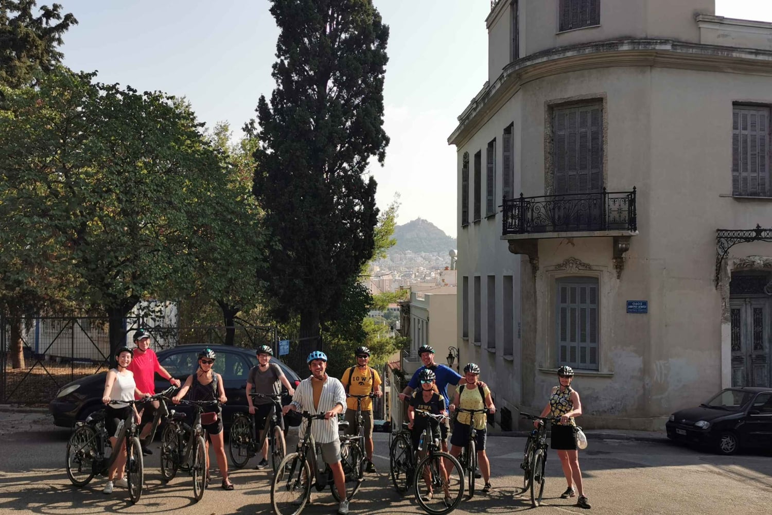 Atene: Tour in bicicletta elettrica al tramonto