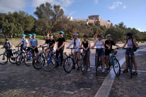 Atene: Tour in bicicletta elettrica al tramonto