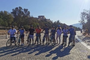 Atene: Tour in bicicletta elettrica al tramonto