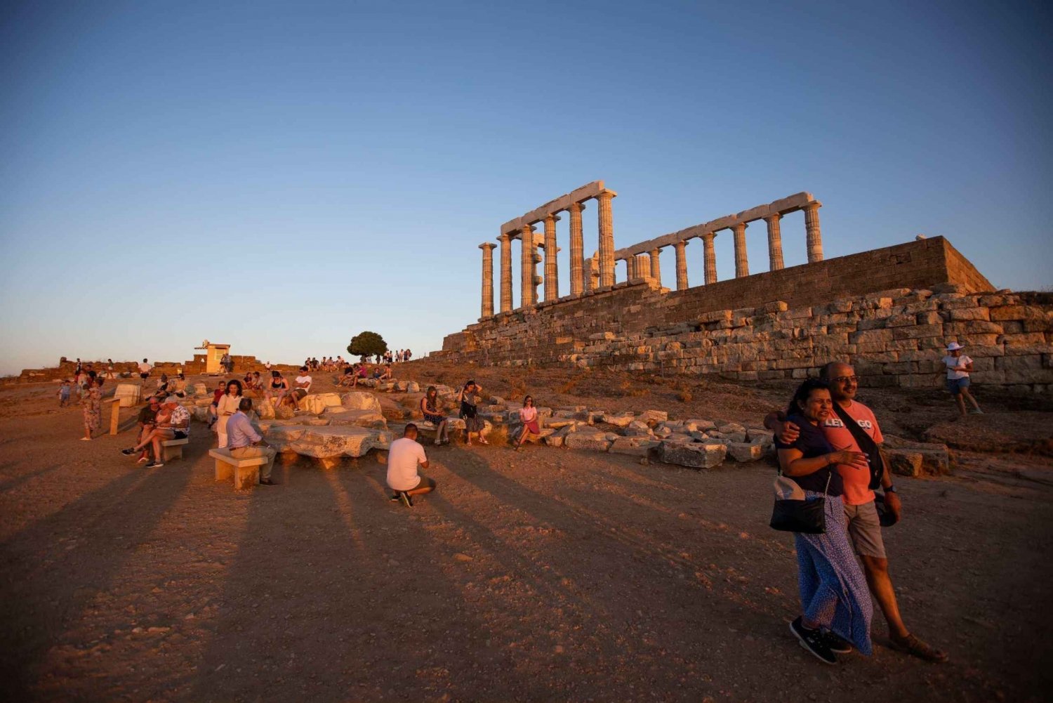 Ateny: Wycieczka o zachodzie słońca na przylądek Sounion i do świątyni Posejdona