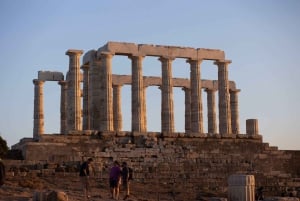 アテネ：スニオン岬とポセイドン神殿へのサンセットツアー