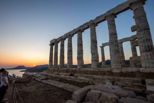 Ateena: Poseidonin temppeli: Auringonlaskun retki Cape Sounioniin ja Poseidonin temppeliin.