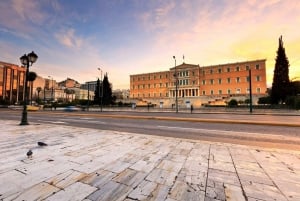 Grupa pieszych wycieczek po Atenach