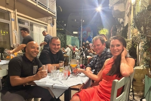 Aten: Rundvandring med middag, dessert och livemusik