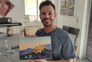 Athens: Watercolor Painting workshop with Acropolis