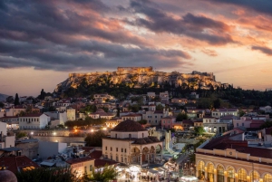 Athen: Weinverkostung und Nachtleben - geführte Tour mit Cocktail