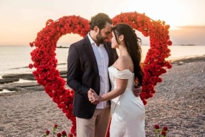 Frieri på stranden ved Athens riviera