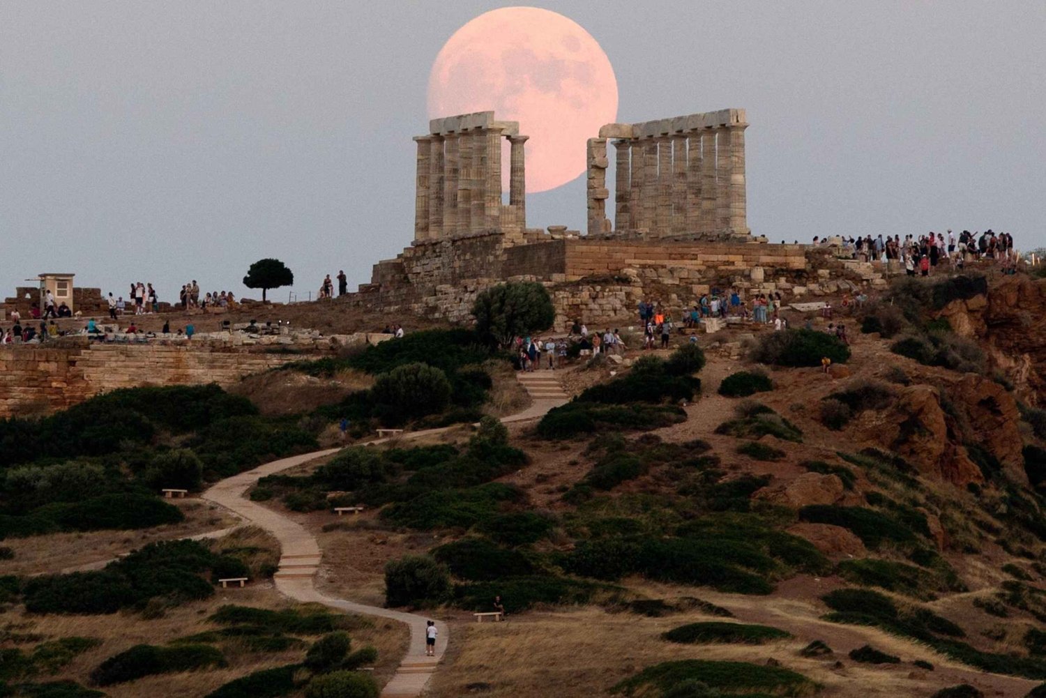 Kaap Sounion semi-privé tour bij zonsondergang