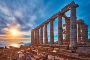 Kaap Sounion semi-privé tour bij zonsondergang
