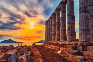 From Athens: Cape Sounion & Temple of Poseidon Sunset Tour