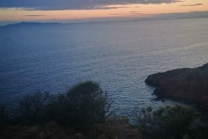 Athene: Sounio Tempel van Poseidon Zonsondergang Door Atheense Rivièra