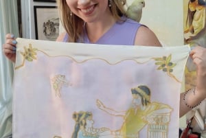 Create your own Greek Silk Scarf Souvenirs