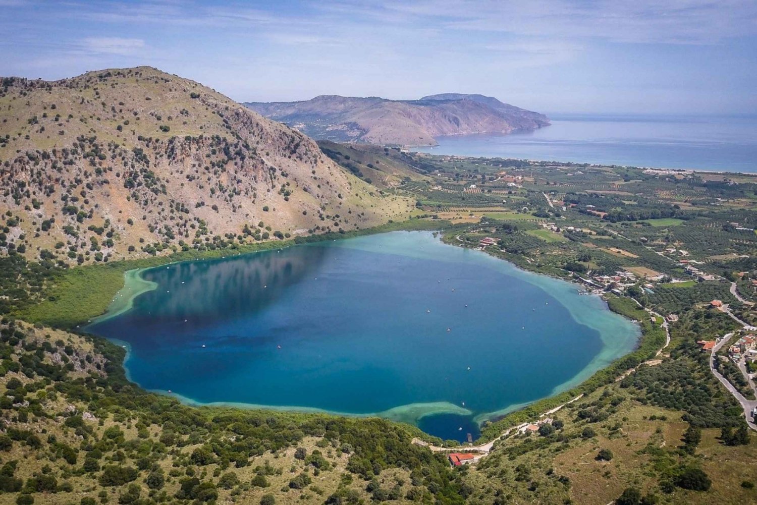 Crete: Lake Kournas, Argyroupolis, and Georgioupolis Trip
