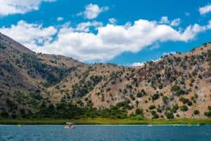 Crète : Lac Kournas, Argyroupolis et Georgioupolis.