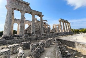 Daily Tour on Aegina sights by SUV and swimming in the sea