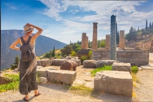 Von Athen aus: Tagestour zum Apollo-Tempel und Orakel von Delphi