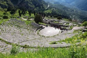 Von Athen aus: Tagestour zum Apollo-Tempel und Orakel von Delphi