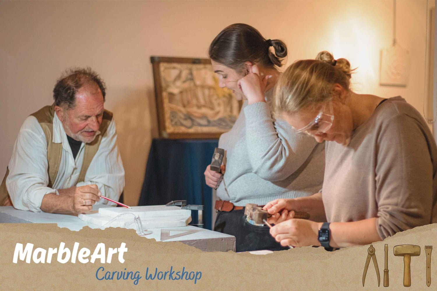 Scopri l'arte cicladica e scolpisci il tuo pezzo di marmo