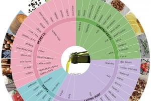 Esperienza di olio extravergine di oliva con vino ed erbe aromatiche