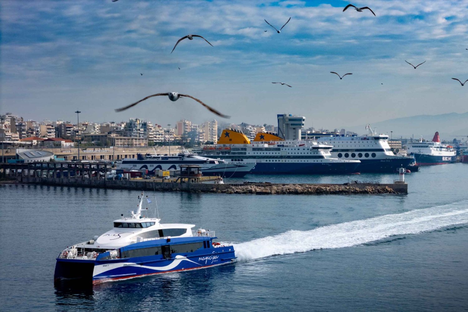 Färjeresa mellan Aten och Poros