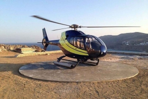 From Antiparo: Private Helicopter Transfer to Greek Islands