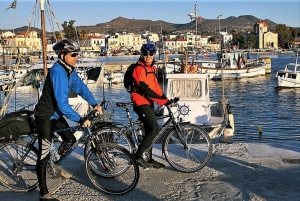 From Athens: Aegina Island E-Bike Tour with Ferry Tickets