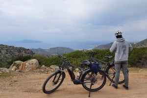 De Atenas: Passeio de E-Bike pela Ilha de Aegina com bilhetes de balsa